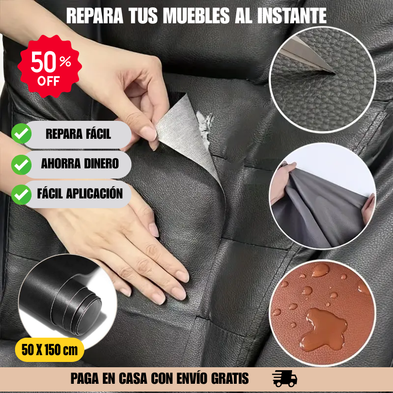 Adhesivo de Cuero 50x150 – Repara y Protege al instante