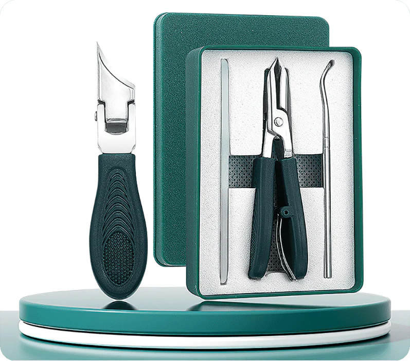 🔥Oferta 2025🔥 Cortaúñas antisalpicaduras con borde inclinado de 25° (juego de 3 piezas)