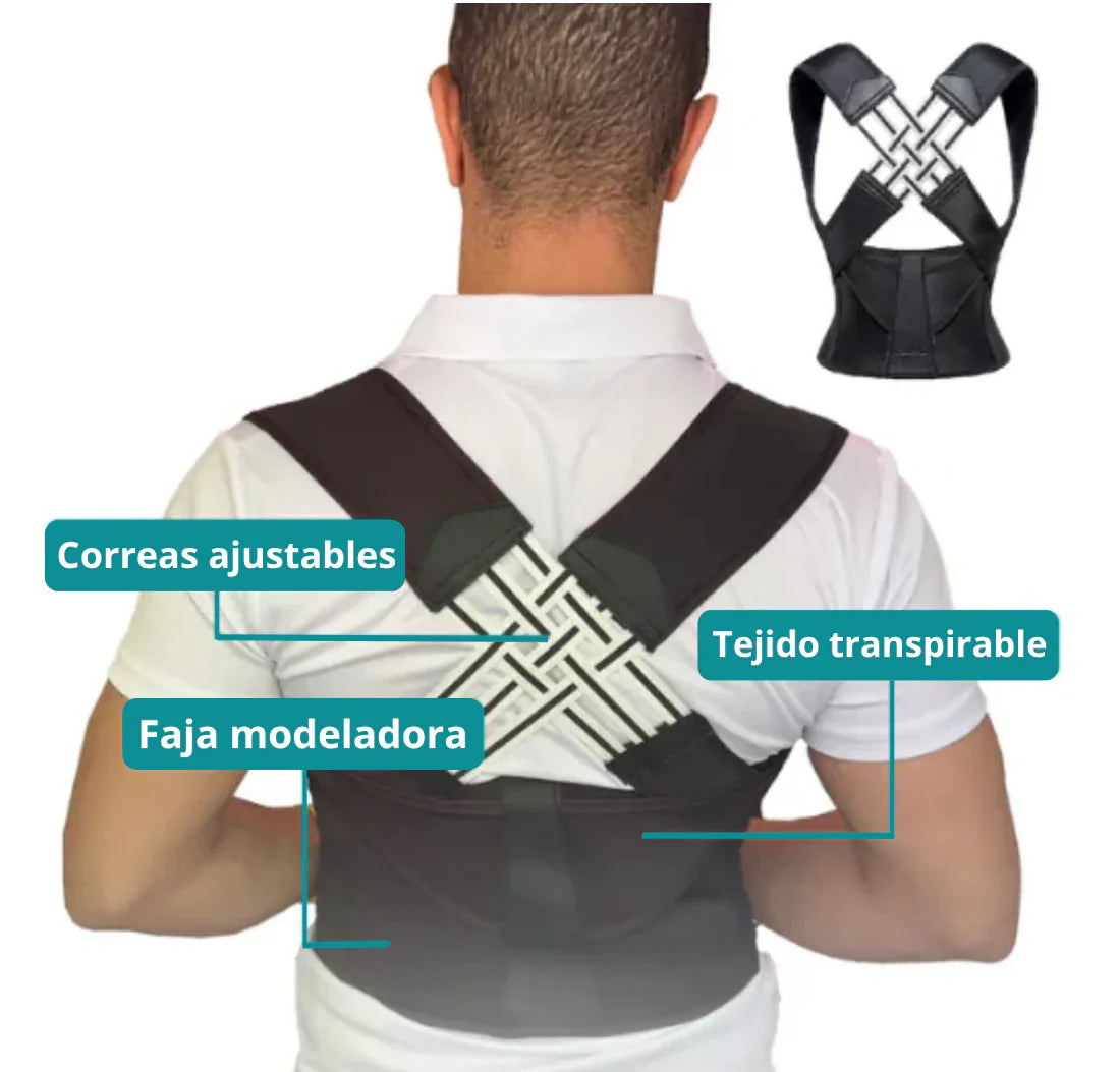 ¡ÚLTIMAS UNIDADES A ESTE PRECIO! Corrector de Postura Premium 2 en 1 - ENVÍO GRATIS
