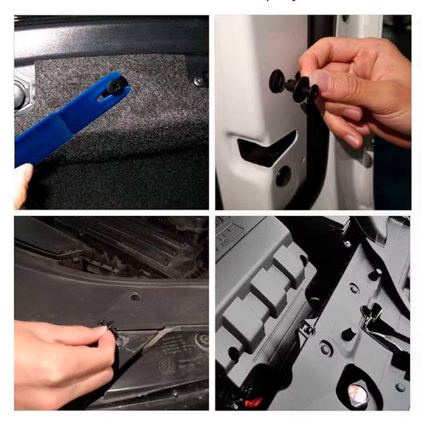 Remaches de Plástico para Auto | 100 Clips de Sujeción Universales para Parachoques y Molduras + REGALO
