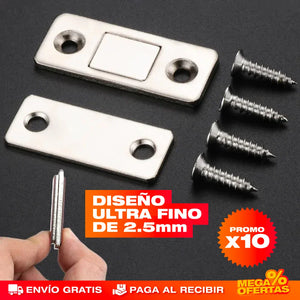SET X10 CIERRES MAGNÉTICOS ULTRAFINOS
