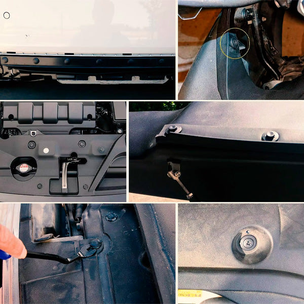 Remaches de Plástico para Auto | 100 Clips de Sujeción Universales para Parachoques y Molduras + REGALO