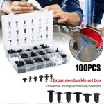 Remaches de Plástico para Auto | 100 Clips de Sujeción Universales para Parachoques y Molduras + REGALO