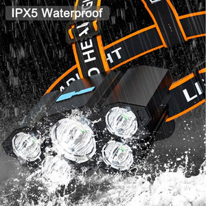 🔦La Linterna Todo Terreno Multiusos Premium Linterna de Cabeza Frontal con luces LED - 🚨