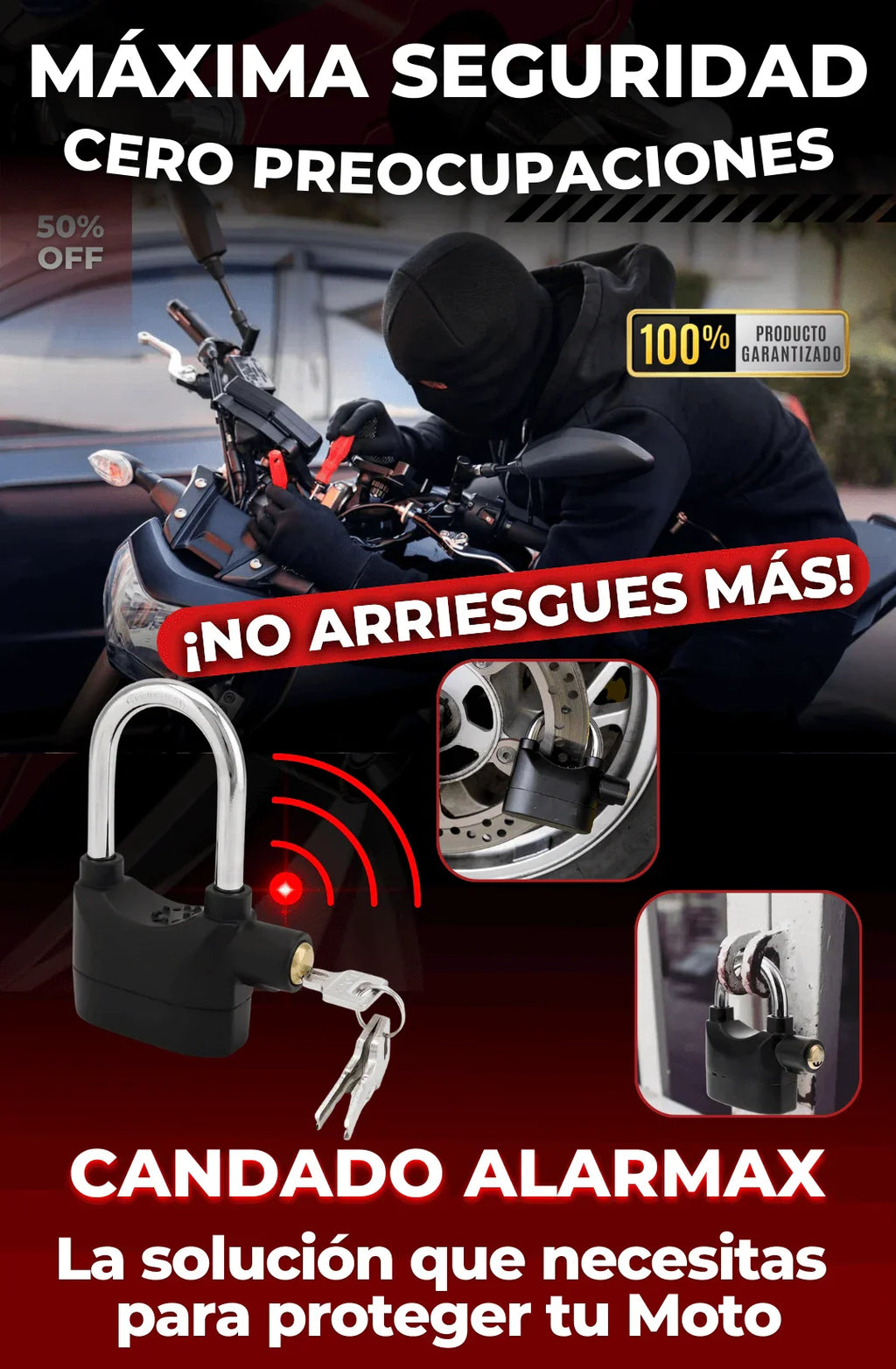 CANDADO ALARMAX™ (ENVÍO GRATIS)