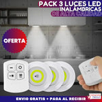 PACK 3 LUCES LED INALÁMBRICAS DE ALTA CALIDAD