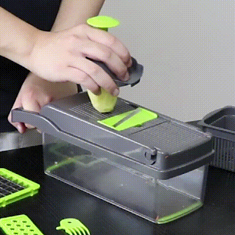 Cortador De Patatas Fritas Cortador De Verduras Multifuncional: ¡corta Y Pica Con Rapidez Y Cortador Verduras