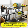 CocinaClean - ESCURRIDOR SUPERIOR 85CM CON SOPORTE ESTABLE