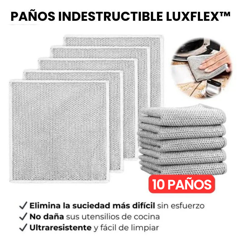 LuxFlex™ Paños de Virutilla Indestructibles - Pack 10 Unidades