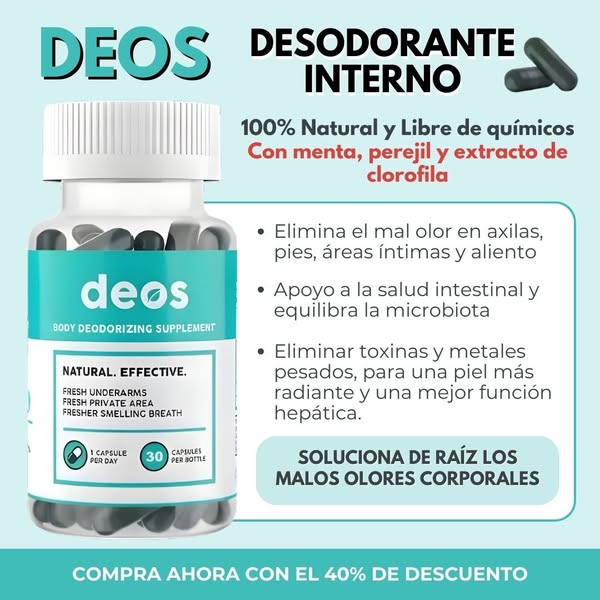 DEOS® | Frescura Interna = Confianza Externa OFERTA 2X1🔥