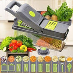 PICATODO MULTIFUNCIONAL - CORTADOR DE VERDURAS 8 EN 1