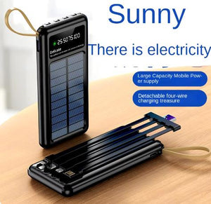 CARGADOR PORTATIL CON PANEL SOLAR 20000mAh