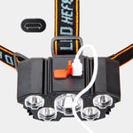 🔦La Linterna Todo Terreno Multiusos Premium Linterna de Cabeza Frontal con luces LED - 🚨